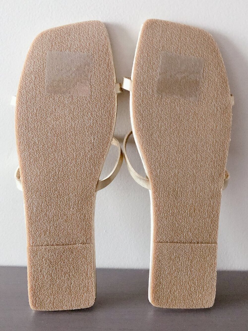Gap Square Toe Sandals Gold Size 10 women's shoes slides - Picture 14 of 15